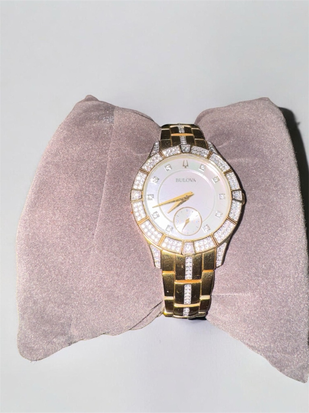 Bulova Ladies' Crystal Phantom 3-Hand, Small Second Hand Quartz Watch